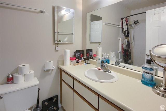 1714 E 5825 S, South Ogden, UT 84403 - bathroom with curtained shower and vanity