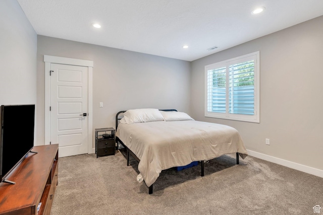 6462 W Shawnee Marie Way, Herriman, UT 84096 - bedroom featuring light colored carpet and recessed lighting