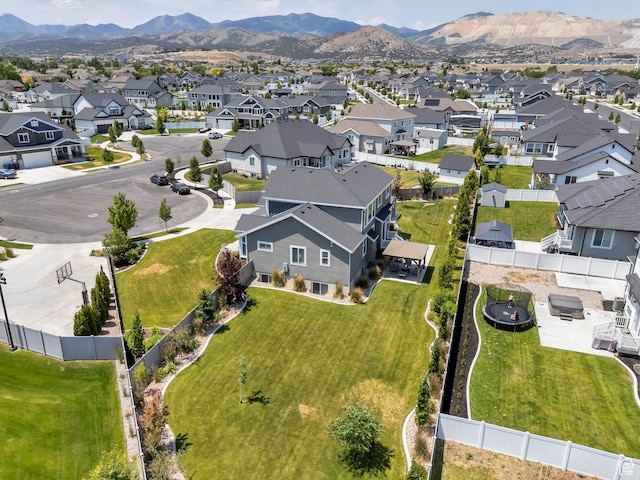 6462 W Shawnee Marie Way, Herriman, UT 84096 - aerial perspective of suburban area with a mountainous background