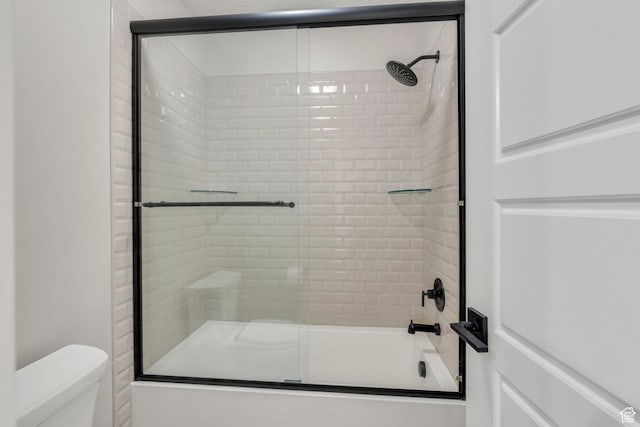 6462 W Shawnee Marie Way, Herriman, UT 84096 - bathroom featuring combined bath / shower with glass door