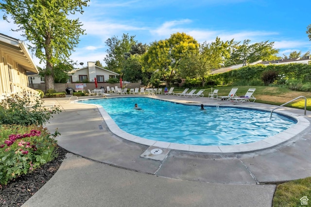 1876 E Casino Way S, Murray, UT 84121 - community pool featuring a patio