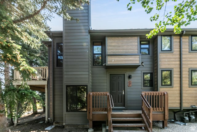 2100 Canyons Resort Dr Unit 21C, Park City, UT 84098 - back of house featuring a chimney