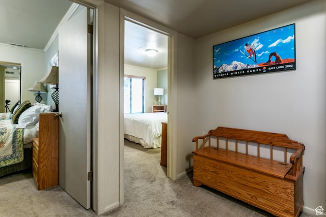 2100 Canyons Resort Dr Unit 21C, Park City, UT 84098 - hall with light colored carpet and ornamental molding