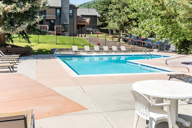 2100 Canyons Resort Dr Unit 21C, Park City, UT 84098 - community pool featuring a patio area