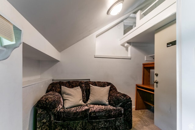 2100 Canyons Resort Dr Unit 21C, Park City, UT 84098 - sitting room featuring carpet flooring and vaulted ceiling