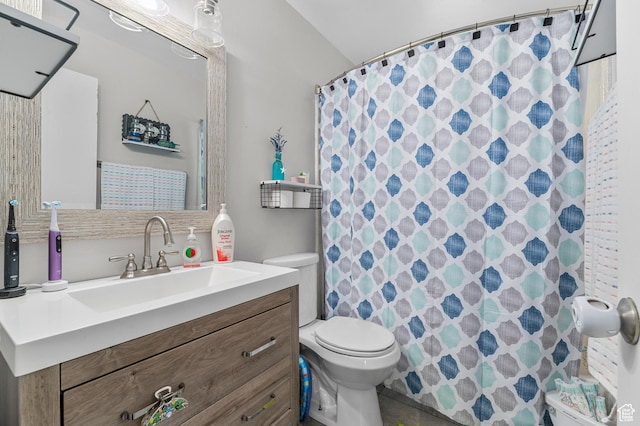 5370 W Cadenza Dr S, West Jordan, UT 84081 - bathroom with vanity and a shower with curtain