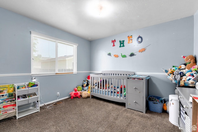 5370 W Cadenza Dr S, West Jordan, UT 84081 - bedroom with carpet flooring and a nursery area