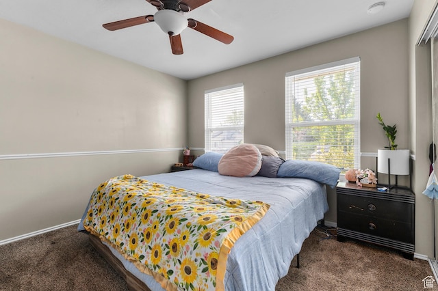 5370 W Cadenza Dr S, West Jordan, UT 84081 - bedroom with carpet floors and a ceiling fan