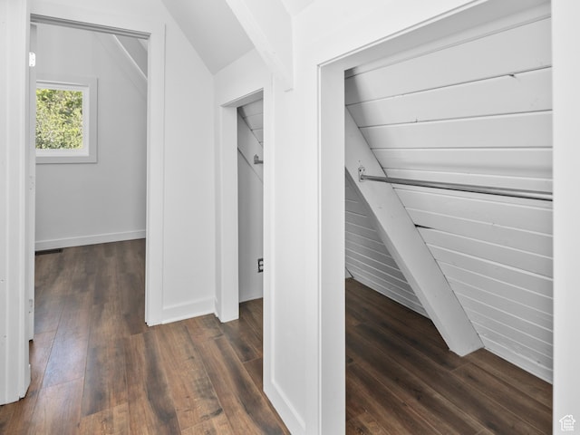 4410 S Upper Aspen Loop Unit 130, Kamas, UT 84036 - corridor featuring wood-type flooring and lofted ceiling