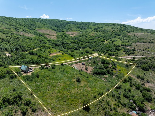 4410 S Upper Aspen Loop Unit 130, Kamas, UT 84036 - overview of rural landscape featuring property parcel outlined and a heavily wooded area