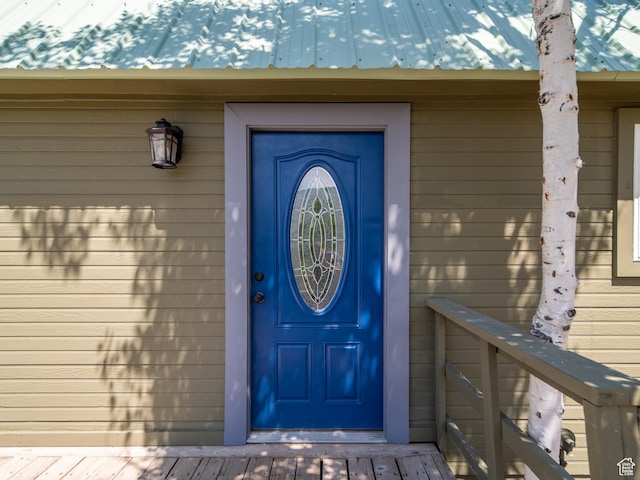 4410 S Upper Aspen Loop Unit 130, Kamas, UT 84036 - doorway to property featuring a metal roof