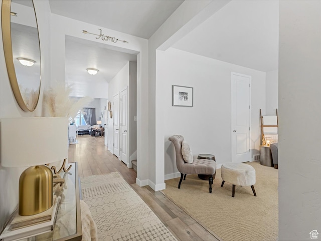 6612 W Terrace Wash Ln S Unit 119, West Jordan, UT 84081 - hall featuring wood finished floors