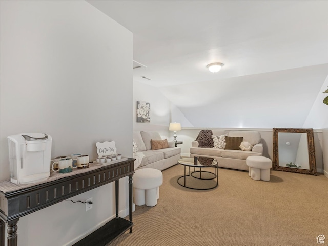 6612 W Terrace Wash Ln S Unit 119, West Jordan, UT 84081 - carpeted living room featuring vaulted ceiling