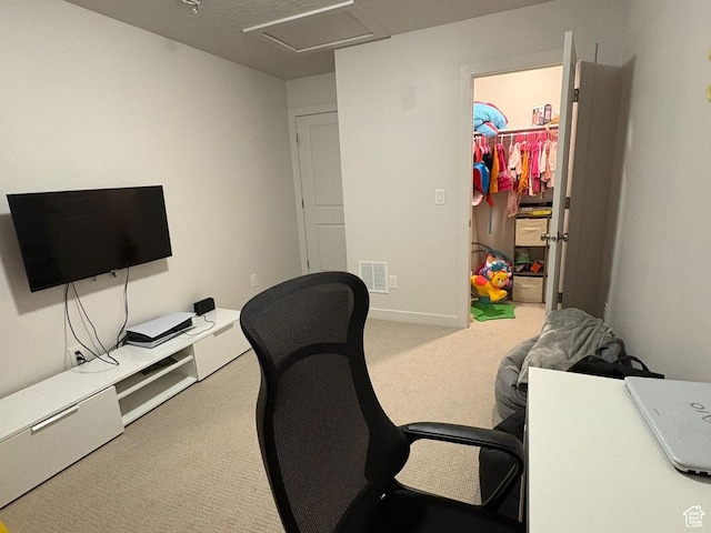 2563 N Velvet Moon Dr W Unit 625, Saratoga Springs, UT 84045 - office space featuring carpet floors and attic access