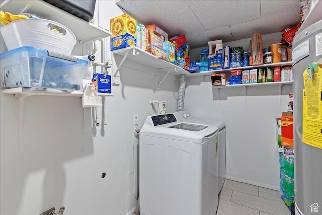 885 S 1650 E Unit B-25, Clearfield, UT 84015 - laundry room featuring washer and dryer and water heater