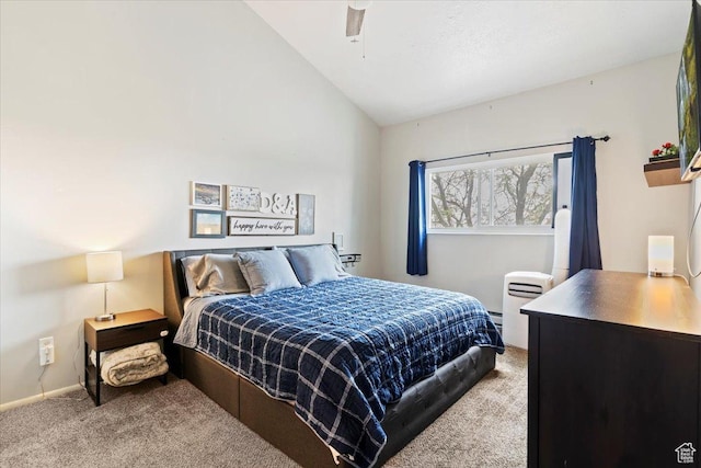 885 S 1650 E Unit B-25, Clearfield, UT 84015 - bedroom with carpet and vaulted ceiling