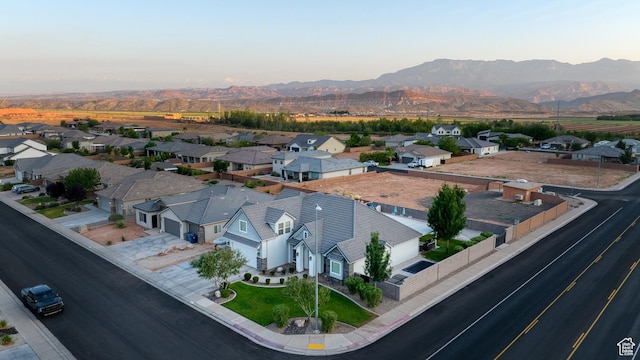 3410 W 2490 S, Hurricane, UT 84737 - aerial perspective of suburban area with a mountain backdrop