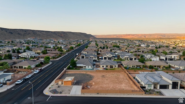 3410 W 2490 S, Hurricane, UT 84737 - aerial view at dusk of a residential view and a mountain view