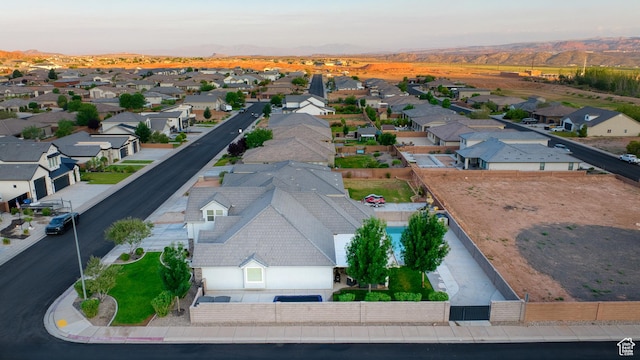3410 W 2490 S, Hurricane, UT 84737 - aerial view of residential area with a mountain backdrop