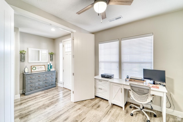 3410 W 2490 S, Hurricane, UT 84737 - office space featuring light wood finished floors and ceiling fan