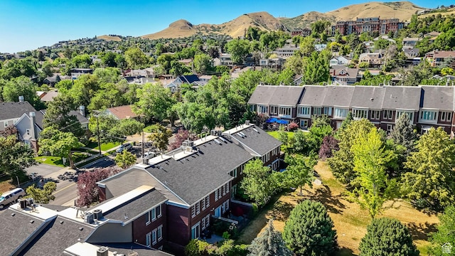 468 N E St, Salt Lake City, UT 84103 - aerial perspective of suburban area with mountains