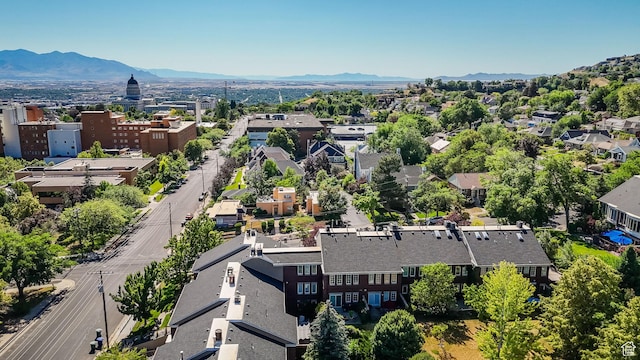 468 N E St, Salt Lake City, UT 84103 - aerial view of residential area featuring mountains