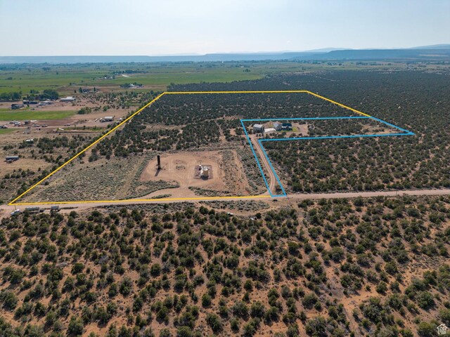 10371 N 400 W, Roosevelt, UT 84066 - overview of rural landscape featuring property parcel outlined