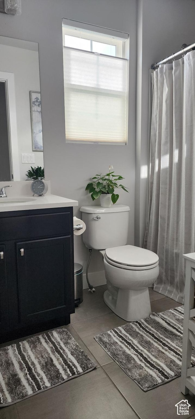 5332 W Scout Plane Ln, South Jordan, UT 84009 - bathroom featuring vanity and tile patterned floors