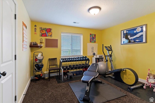 469 W 5700 S, Washington Terrace, UT 84405 - exercise room featuring carpet floors and a textured ceiling