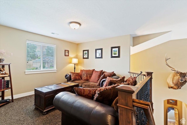 469 W 5700 S, Washington Terrace, UT 84405 - living room with baseboards and dark carpet