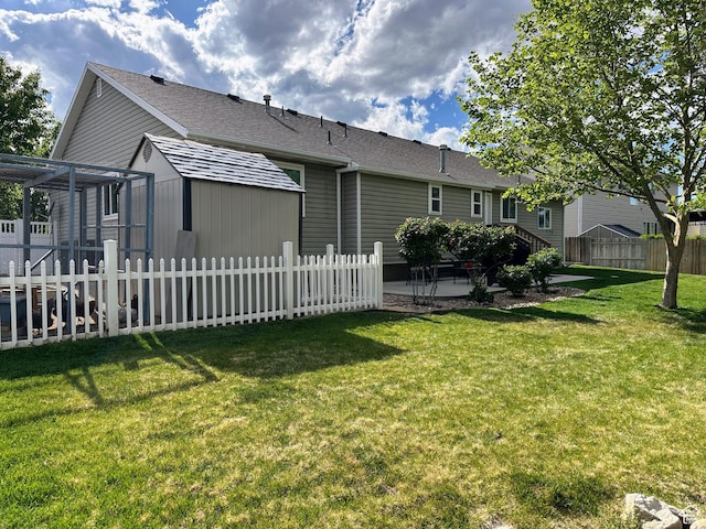 8675 S Pebblecreek Rd, West Jordan, UT 84081 - rear view of house featuring a patio area and a shingled roof