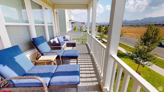 11393 S Prosperity Rd W, South Jordan, UT 84009 - balcony featuring a mountain view