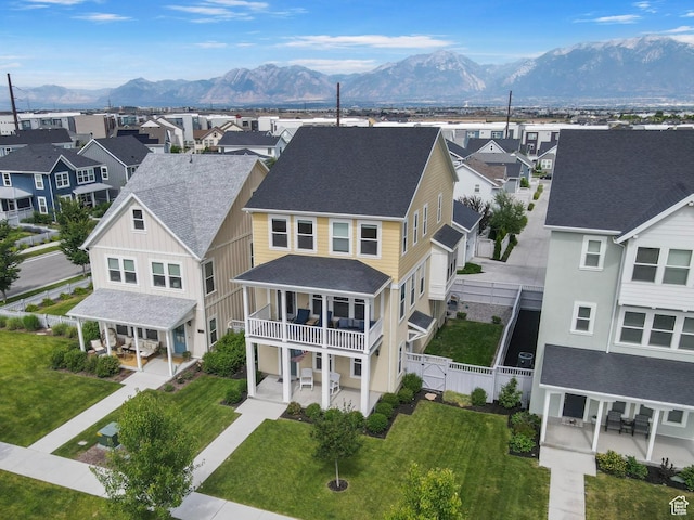 11393 S Prosperity Rd W, South Jordan, UT 84009 - aerial perspective of suburban area with a mountainous background