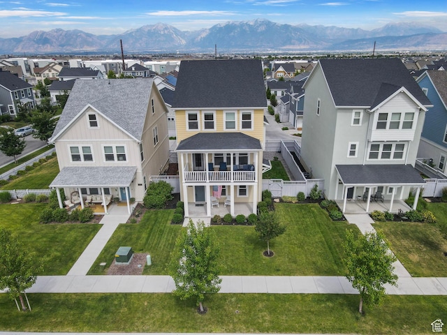 11393 S Prosperity Rd W, South Jordan, UT 84009 - aerial perspective of suburban area with a mountainous background