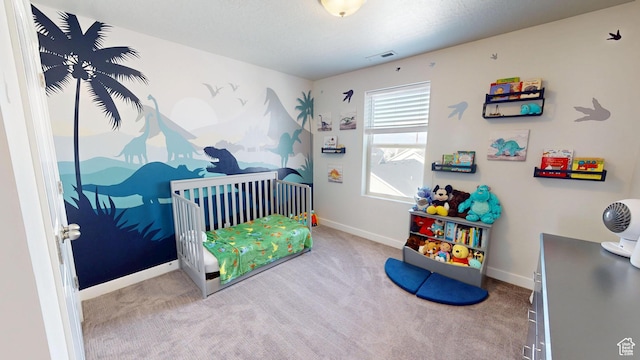 11393 S Prosperity Rd W, South Jordan, UT 84009 - bedroom featuring carpet and a nursery area