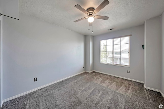 5961 W Chiswick Ct, West Jordan, UT 84081 - carpeted spare room featuring a textured ceiling and ceiling fan