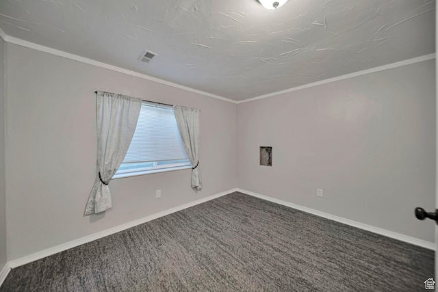 5961 W Chiswick Ct, West Jordan, UT 84081 - carpeted spare room featuring baseboards and ornamental molding