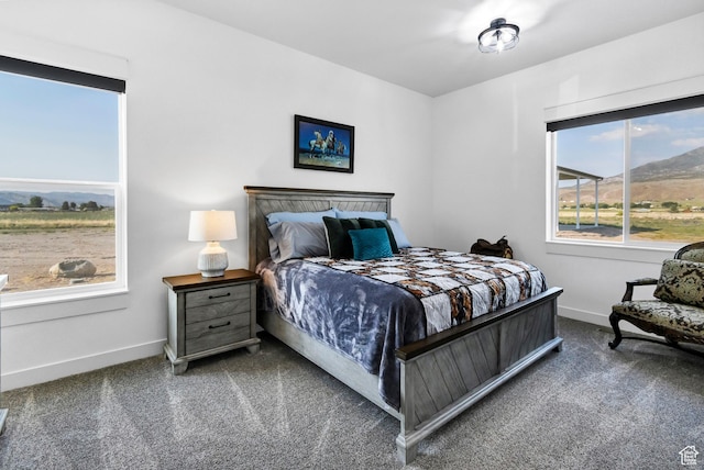 1952 N Sr 118, Monroe, UT 84754 - carpeted bedroom with baseboards and a mountain view