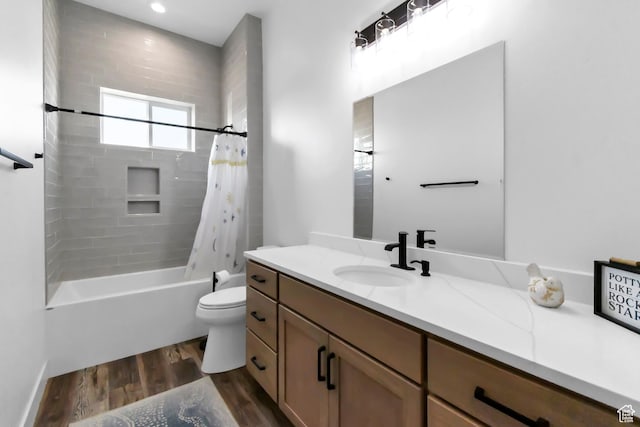 1952 N Sr 118, Monroe, UT 84754 - full bathroom featuring vanity, wood finished floors, and shower / bath combo
