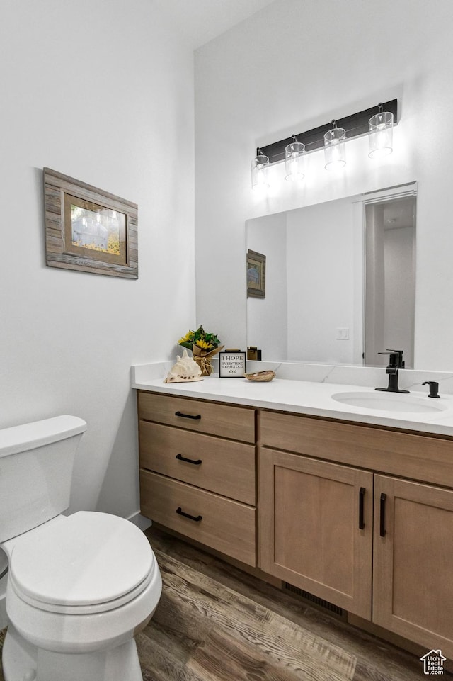 1952 N Sr 118, Monroe, UT 84754 - half bathroom featuring vanity and wood finished floors