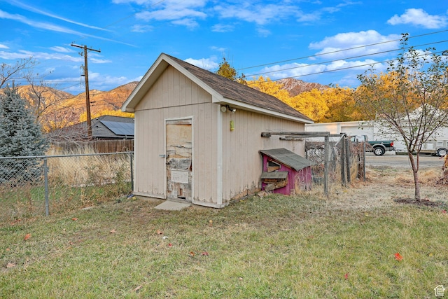 330 N 100 W, Brigham City, UT 84302 - view of shed featuring a mountain view