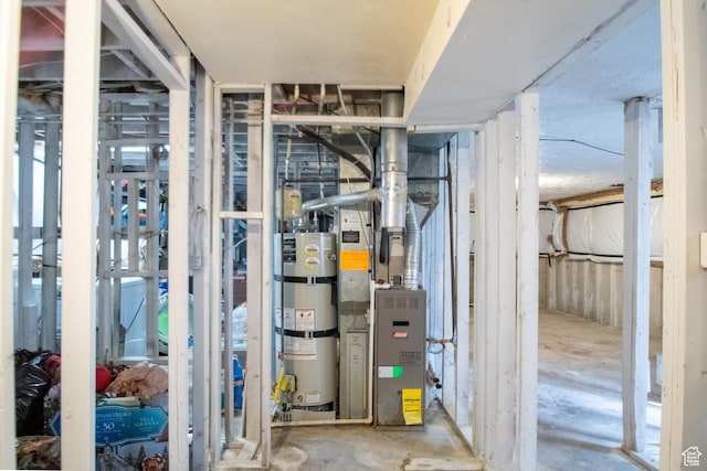 651 S Locust Ave, Pleasant Grove, UT 84062 - utility room with strapped water heater and heating unit