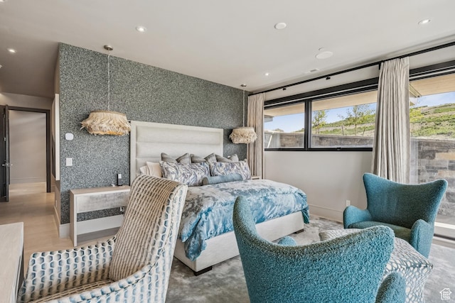 9156 N Sleeping Rock Cir, Kamas, UT 84036 - bedroom with multiple windows and recessed lighting