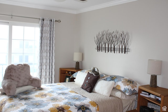 176 E Spencer Peak Way S Unit B11, Draper, UT 84020 - bedroom featuring multiple windows and ornamental molding