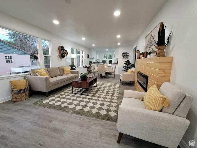 448 N 900 W, Salt Lake City, UT 84116 - living area featuring recessed lighting and wood finished floors