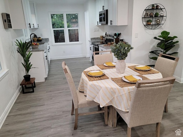 448 N 900 W, Salt Lake City, UT 84116 - dining space with wood finished floors and baseboards