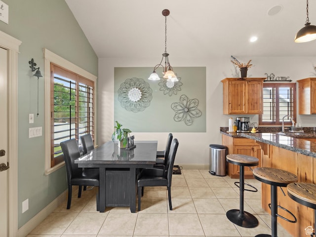 2618 W Mountain Rd, Tremonton, UT 84337 - dining space featuring plenty of natural light, light tile patterned floors, and recessed lighting