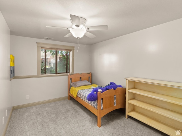 2618 W Mountain Rd, Tremonton, UT 84337 - bedroom featuring carpet flooring and ceiling fan