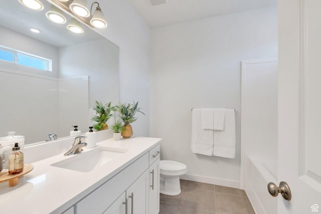 1052 W Azul Meadows Way S, Bluffdale, UT 84065 - full bath with vanity and tile patterned flooring