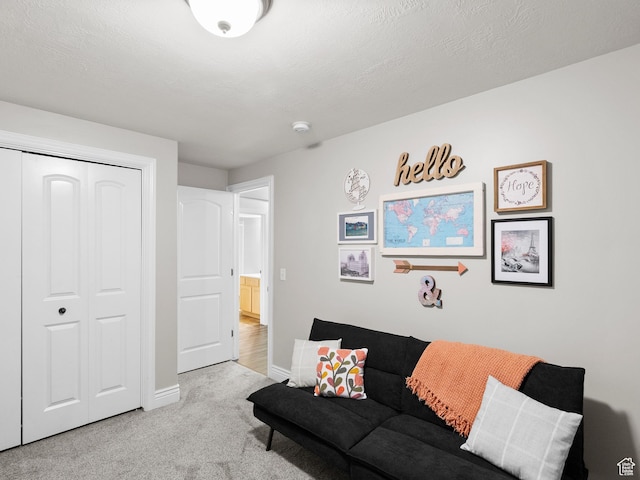 7341 W Sycamore Farm Rd, West Jordan, UT 84081 - living area featuring carpet floors and baseboards